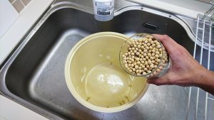 大豆の洗浄③